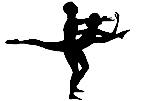 ballet dancers silhouette
