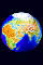 globe view of europe and africa