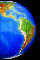 globe view of america