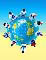 people at computer around globe