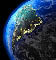 earth view of south america