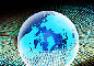 globe with digits